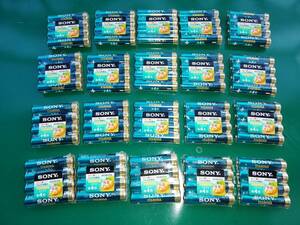 SONY STAMINA single 4 alkaline battery 4 piece insertion LR03SG-4PD unused 20 in set total 80ps.@ click post . shipping 