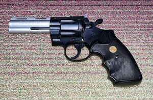 エアガン PYTHON 357 MAGNUM CTG ASGK　シルバー／ブラック