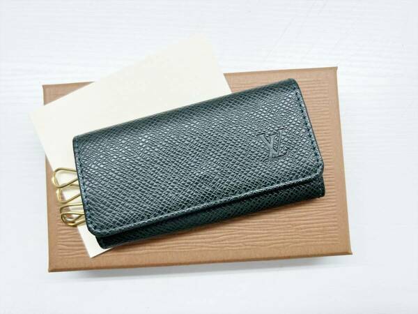 美品　Louis Vuitton　ルイヴィトン　タイガ　ミュルティクレ4　キーケース　エピセア　ゴールド　M30524