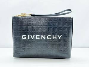 美品　GIVENCHY　ジバンシィ　ロゴ　エンボス　リストレット　クラッチバッグ　BB60KSB1GT-001