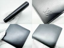 良好品　Louis Vuitton　ルイヴィトン　LVロゴ　ノマド　 ポルトフォイユ　マルコ　二つ折り財布　ノワール　M85016_画像6