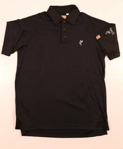 着用１～２回　アシュワース　ポロシャツ　ゴルフウェア　半袖　黒　サイズL～LL相当（日本サイズ）