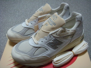 NEW BALANCE M990TC2 26cm US8 新品 国内正規 ニューバランス,TEDDY SANTIS,テディ サンティス,シーソルト,ホワイト,白,MADE IN USA,米国製