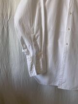 French vintage ドレスシャツ 白 バンドカラー 50s 60s 長袖シャツ ビンテージ euro vintage 白シャツ 刺繍タグ_画像4