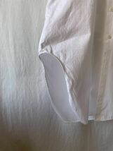 French vintage ドレスシャツ 白 バンドカラー 50s 60s 長袖シャツ ビンテージ euro vintage 白シャツ 刺繍タグ_画像6