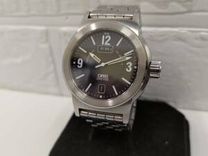 2961#ORIS Oris 7500 cal.635 нержавеющая сталь ремень самозаводящиеся часы мужские наручные часы дата 