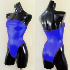  including in a package un- possible * postage 390 jpy super lustre super stretch costume fancy dress extension extension high leg Leotard ( blue )XL