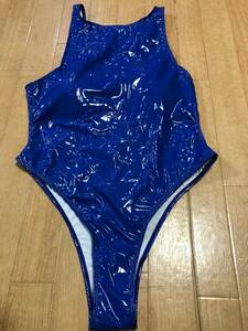  включение в покупку не возможно * стоимость доставки 390 иен супер глянец супер стрейч .. купальный костюм костюм маскарадный костюм рост рост купальный костюм Leotard ( голубой )XXXL