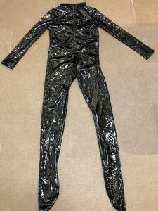 * включение в покупку не возможно супер глянец Leotard длинный length race queen состязание Dance художественная гимнастика маскарадный костюм стрейч костюм ( черный )XL