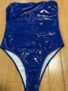  including in a package un- possible * postage 390 jpy super lustre super stretch costume fancy dress extension extension high leg Leotard ( blue )XXXL