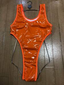  включение в покупку не возможно * стоимость доставки 390 иен супер глянец супер стрейч .. купальный костюм костюм маскарадный костюм рост рост высокий ноги Leotard ( orange )XXL