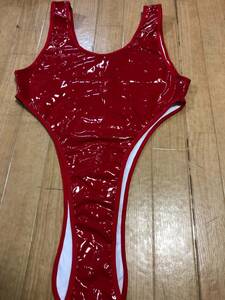  including in a package un- possible * postage 390 jpy super lustre super stretch .. swimsuit costume fancy dress extension extension high leg Leotard ( red )XL