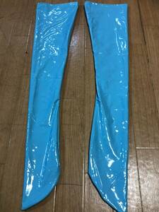  включение в покупку не возможно * стоимость доставки 390 иен супер глянец супер стрейч костюм маскарадный костюм рост рост чулки ( голубой )XL