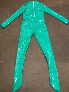  включение в покупку не возможно * стоимость доставки 390 иен супер глянец Leotard длинный length race queen Dance художественная гимнастика маскарадный костюм стрейч костюм ( зеленый )XXXL