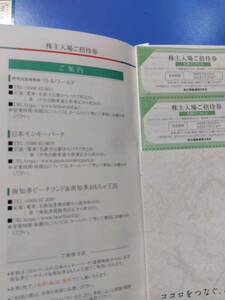 名鉄　株主優待 株主入場ご招待券 1枚 1~6枚（リトルワールド、日本モンキーパーク（遊園地部分のみ）、南知多ビーチランド）名古屋鉄道