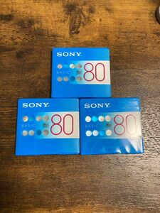 日本製　SONY 録音用ミニディスク 80分　MDW80BC 3枚セット