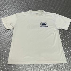 米軍放出品 Tシャツ　唐津　Maritime Polytechnical School ランニング　ホワイト　LARGE (INV B52)