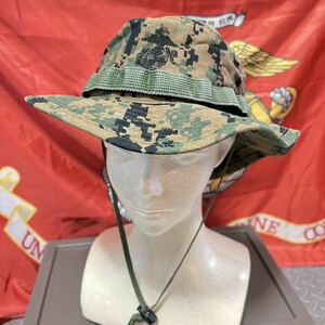 米軍放出品　海兵隊 米軍実物 USMC ウッドランドマーパット ブーニーハット キャンプ MEDIUM (INV J50)