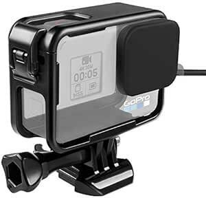 【Taisioner】GoPro HERO 5・HERO6・HERO7用 保護フレーム+シリコンキャップ 上部開閉型 第三世代 ス