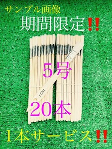 刷毛 ハケ 防水 塗装 多目的 万能ハケ 5号 20本セット