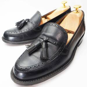 リーガル REGAL タッセルロファー 革靴 ブラック 黒 スリッポン 紳士靴 メンズ 25.5cm ビジネスシューズ