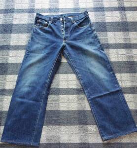 【古着・中古】リーバイス　５０３BXX　LEVI’S　W33　L36（裾上げあり）ボタンフライ　ボタンNoJ09