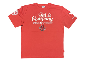 TEDMAN　半袖Tシャツ　RED　44サイズ　ちょっと難あり　TDSS-535