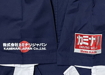 カミナリ　【貴重　試作品】　ワークシャツ　NAVY/WHITE　Mサイズ　KMS-01_画像5