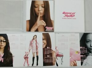 　中身は美品　安室奈美恵 2006年度カレンダー 「Space of Hip-Pop 2005-」　　卓上型、7枚組(表紙含む)