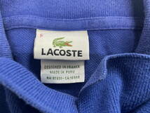 ★古着3枚セット★ ラコステ LACOSTE ポロシャツ サイズ 5 メンズ L~LL ブラック パープル ブルー 黒 紫 青 Polo Shirt_画像10