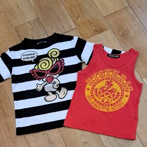 ヒステリックミニ☆長袖 Tシャツタンクトップ二枚セット90cmヒスミニヒステリックグラマー