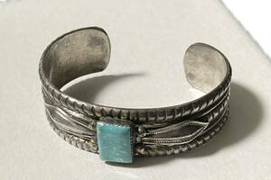 90s~ Ray adakai Ray a Dakar i bangle bracele silver NABAJO Navajo 