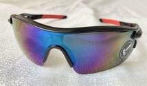 スポーツサングラス UV400 オーロラ 紫外線対策 アウトドア 男女兼用 HD 滑り止め 防爆 軽量 自転車 バイク ドライブ ツーリング_画像7