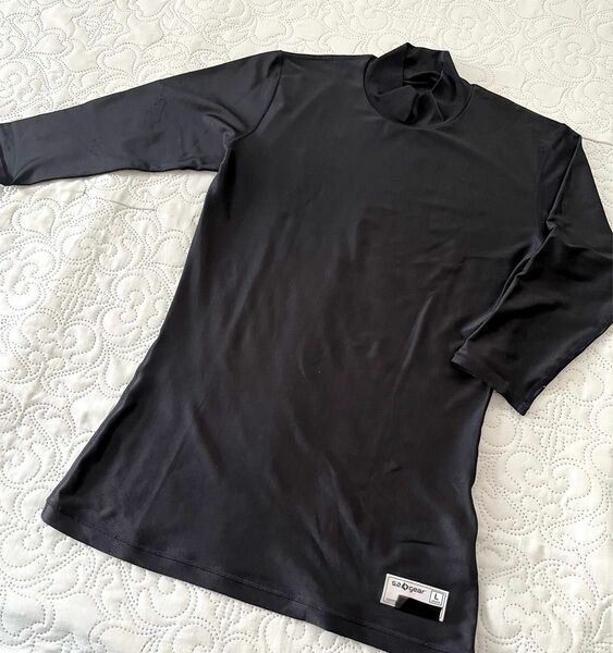 ◆即購入OK◆七分袖アンダーシャツ◆黒\\ブラック◆Lサイズ