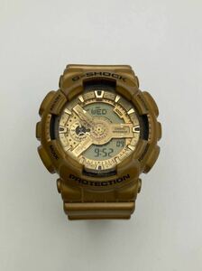 ⑤CASIO カシオ G-SHOCK RESIST Gショック ジーショック 5146 GA-110GD 腕時計 メンズ デジアナ クオーツクォーツ ベルト破損有 稼働品