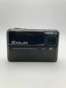 ①CASIO カシオ EXILIM エクシリム EX-V7 コンパクトデジタルカメラ f=6.3-44.1mm 1:3.4-5.3 デジカメ ブラック 黒 通電未確 線なし