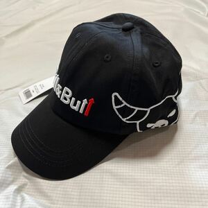 新品正規品　ブルアンドブル　BULL &BULL キャップ　ブラック　男女兼用フリーサイズ　ロゴ刺繍　送料無料