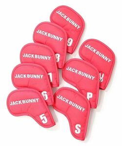 新品正規品 ジャックバニー パーリーゲイツ アイアンカバー ８個セット サーモン　ピンク　軽量 男女兼用 送料無料