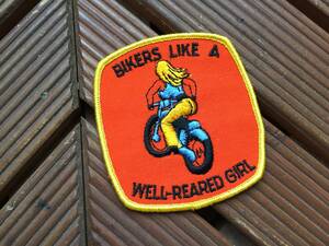 [70's sexy Climber badge ] Vintage motocross 