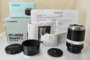 ★★極上品 Voigtlander APO-LANTHAR 180mm F/4 SL Lens for Nikon Ai-S w/Box　整備済み♪♪#5799