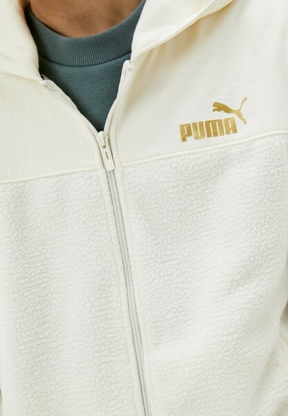 送料無料 puma プーマ ウィンターライズド フーデッドボアジャケット メンズXXL(USXL) サイズ オフホワイト