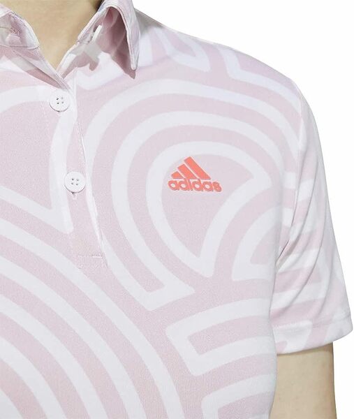 送料無料 [アディダス]adidas ゴルフウェア 半袖シャツ HTC ゴルフポロシャツ レディースMサイズ IWV61 ピンク