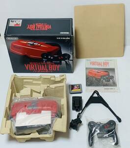 希少 ニンテンドー バーチャルボーイ 付属品完品 動作良好品 ソフト付き Nintendo VIRTUALBOY 3D DISPLAY VUE-S-RA 1円スタート