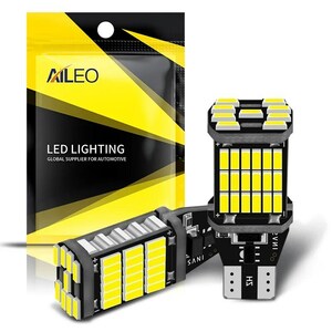 AILEO 2個T15 W16W 921 912 T16 902 LED電球ハイパワー45個4014SMD超高輝度1200LM車反転ライトホワイト用交換