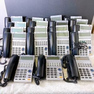 【現状品】サクサ ビジネスフォン 19台セット TD615(K) 業務用 多機能電話機 ビジネスホン/T4274-宅140