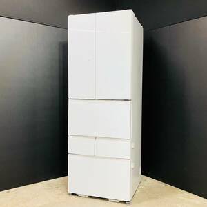 東芝 6ドア冷蔵庫 GR-R460FH(EW) 2019年製 462L 冷蔵容量：340L 冷凍容量：122L 大容量 ファミリー向け 大型/C035-E