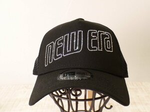 ③ニューエラ　new era スワロロゴ　ベースボールキャップ春夏【男女(F)/ブラック/未使用】c4H