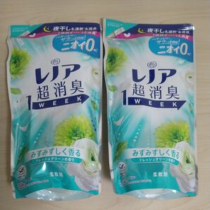 P&G　レノア　超消臭　1WEEK　柔軟剤　フレッシュグリーンの香り　詰め替え