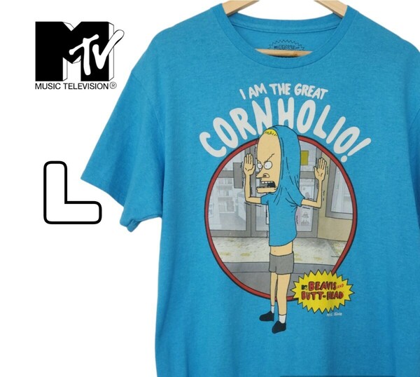 MTV 半袖プリントTシャツ Tシャツ 古着 L