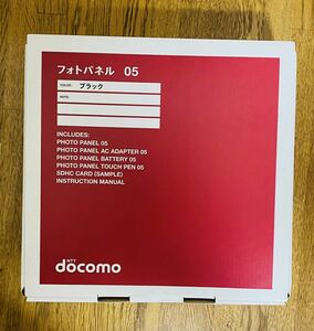  unused goods!NTT docomo photo panel 05 black 4GB card attaching! DoCoMo 